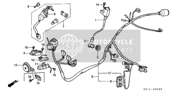 38110KV0008, Horn Comp. (High), Honda, 0